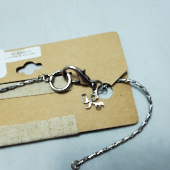 Gimmicks quartz stone silver chain collar with layered chain necklace - Picture 8 of 8